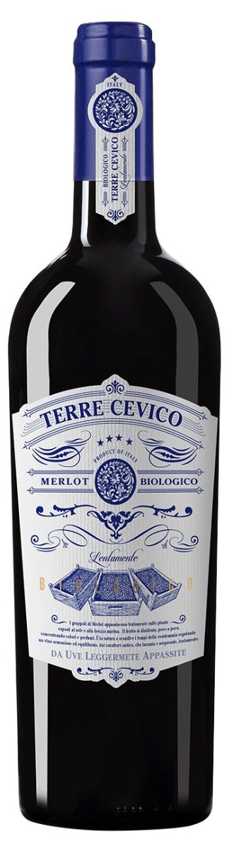 Terre Cevico Merlot Appassite Organic 2022 ØKO wine bottle