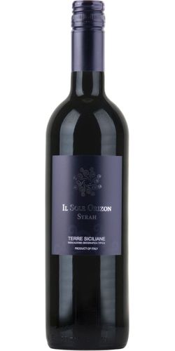 Il Sole Orizon, Syrah wine bottle