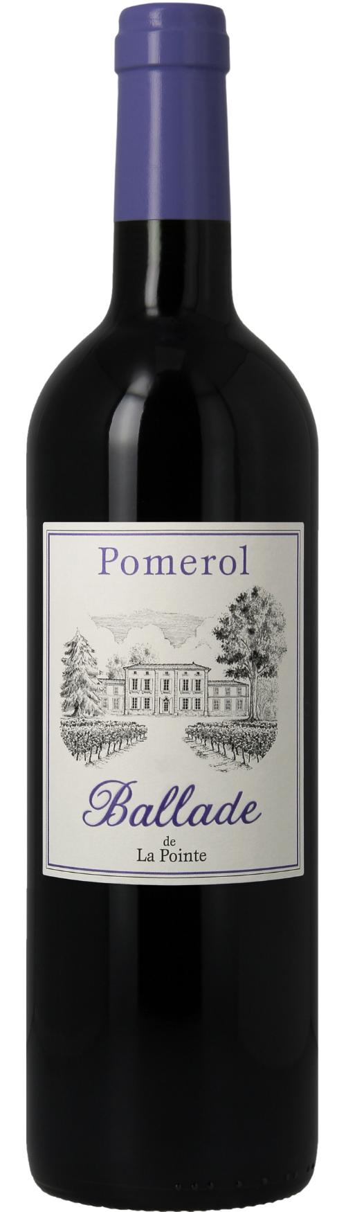 Ballade de la Pointe Pomerol AOC 2. vin wine bottle