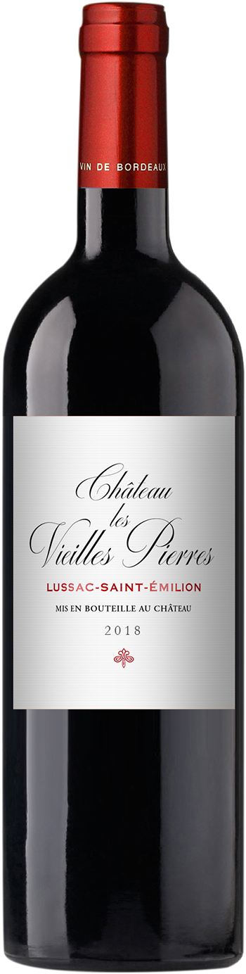 Chateau Les Vielles Pierres Lussac-Saint-Émilion 2018 wine bottle