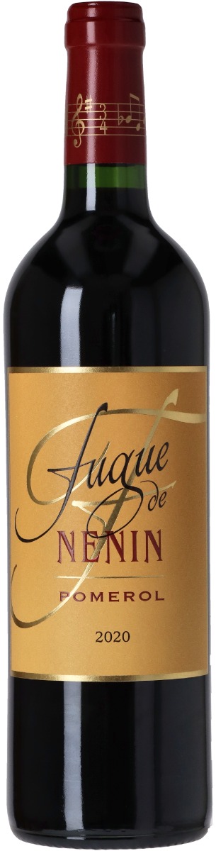 Fugue De Nenin Pomerol 2020 i trækasse wine bottle