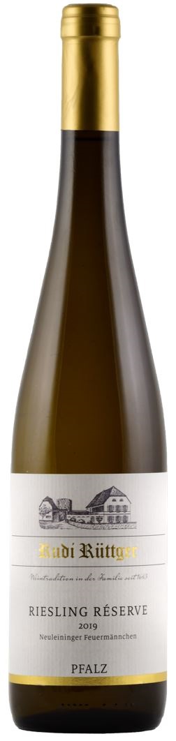 Rudi Rüttger Riesling Réserve trocken Pfalz 2019 wine bottle