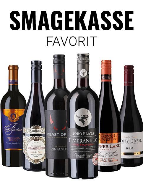 Favorit smagekassen wine bottle