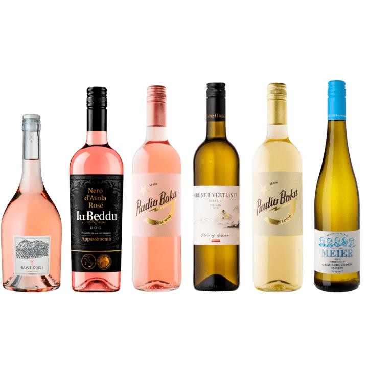 Breaking News White And Rose wine bottle