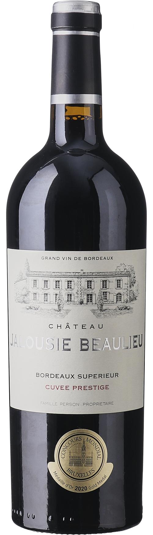 Château Jalousie Beaulieu Bordeaux Supérior AOC Cuvée Prestige wine bottle