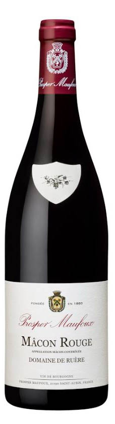 Prosper Maufoux Macon Rouge 2019 wine bottle