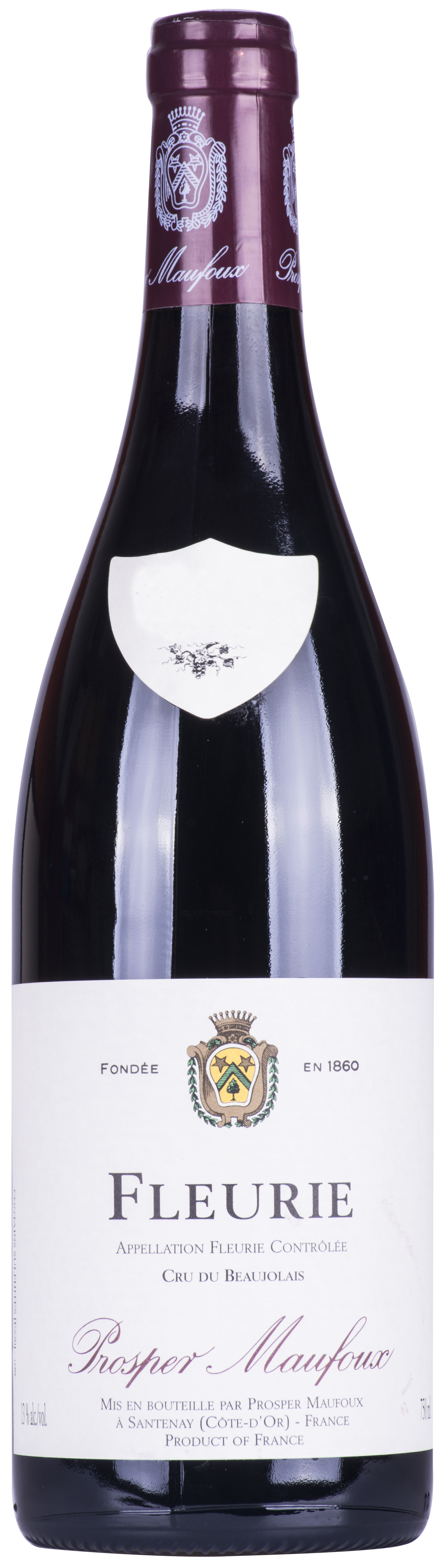Fleurie 2014 Prosper Maufoux wine bottle