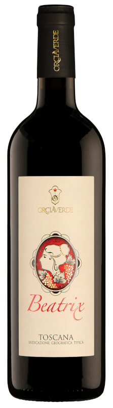 Orciaverde Beatrix Toscana IGT 2020 ØKO wine bottle