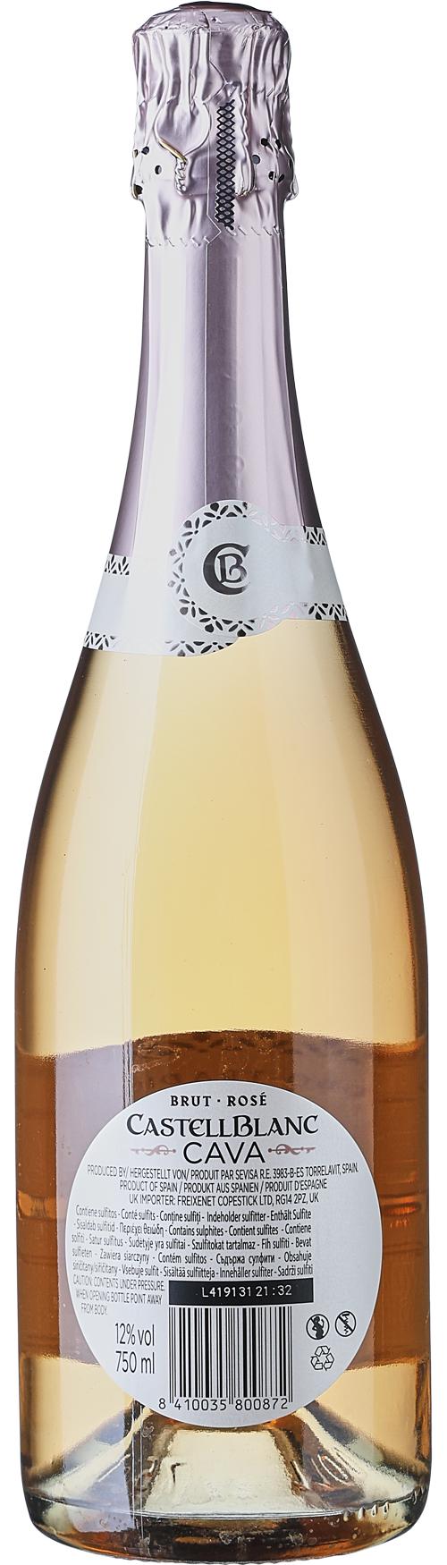 Castellblanc Cava Rosado Brut wine bottle