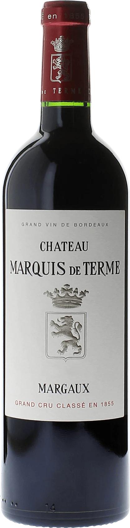 Château Marquis de Terme Margaux AOC 4. Cru Classe wine bottle