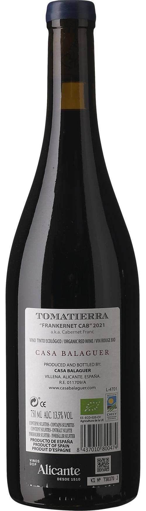 Casa Balaguer Tomatierra, økologisk wine bottle
