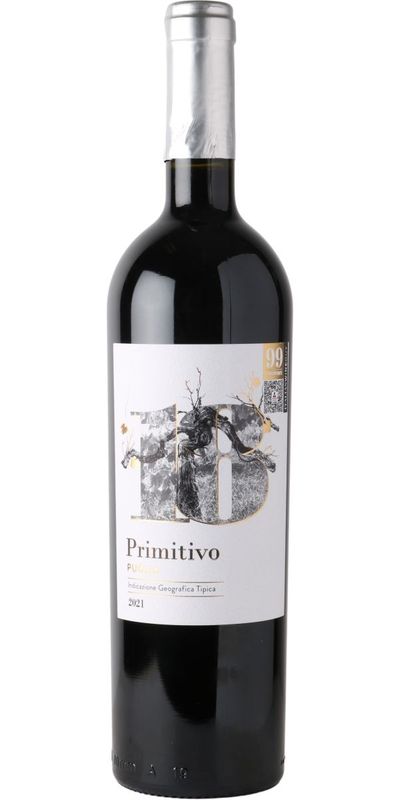 Diciotto Gradi 18%, Primitivo Puglia 2023 wine bottle