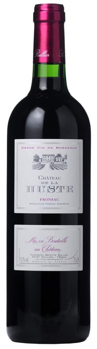 Chateau de la Huste Fronsac 2020 wine bottle