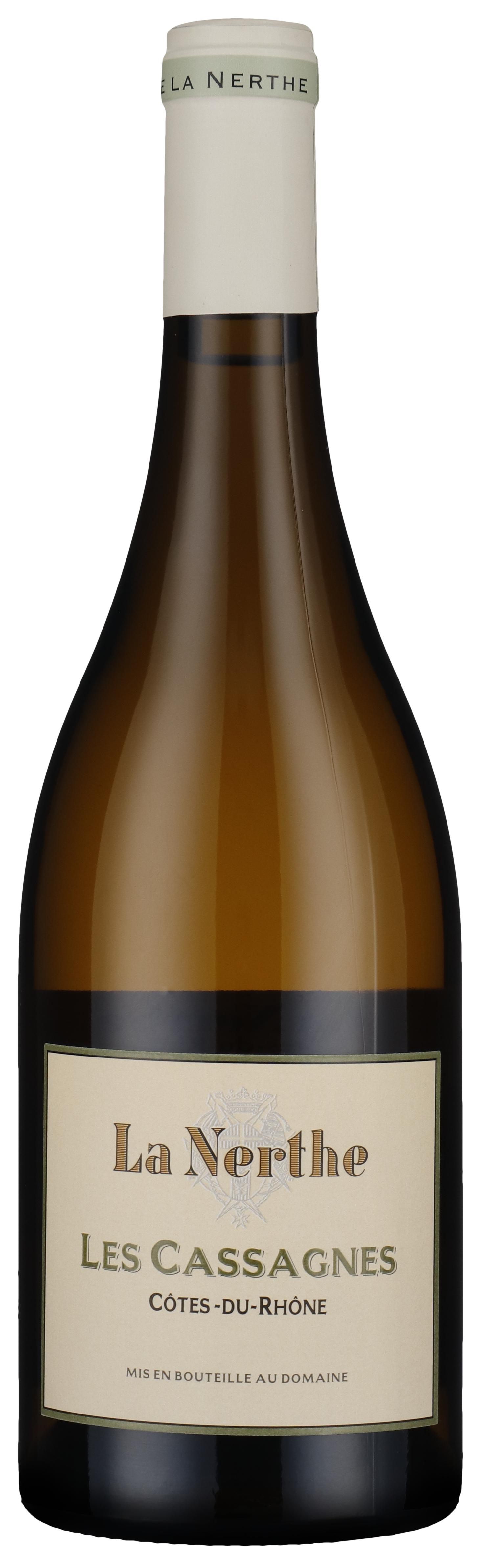 Côtes du Rhône Villages Les Cassagnes de la Nerthe Blanc 2024 wine bottle