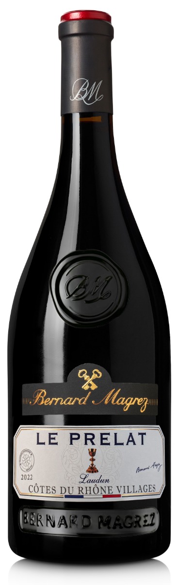 Bernard Magrez Côtes du Rhône-Villages Laudun Le Prelat 2022 wine bottle