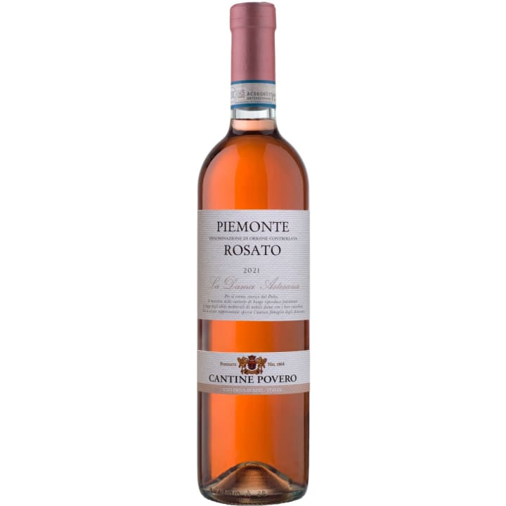 Povero La Dama Astesana Piemonte DOC Rosato 2024 wine bottle