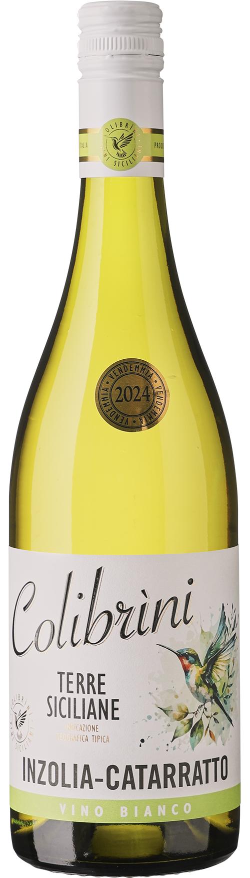 Colibrìni Inzolia-Catarratto wine bottle