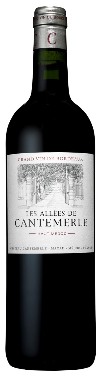 Château Cantemerle Les Allées de Cantemerle Haut-Médoc 2018 wine bottle