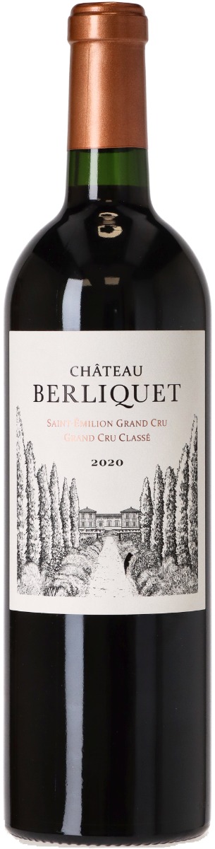 Chateau Berliquet St. Emilion Grand Cru Classé 2020 i trækasse wine bottle