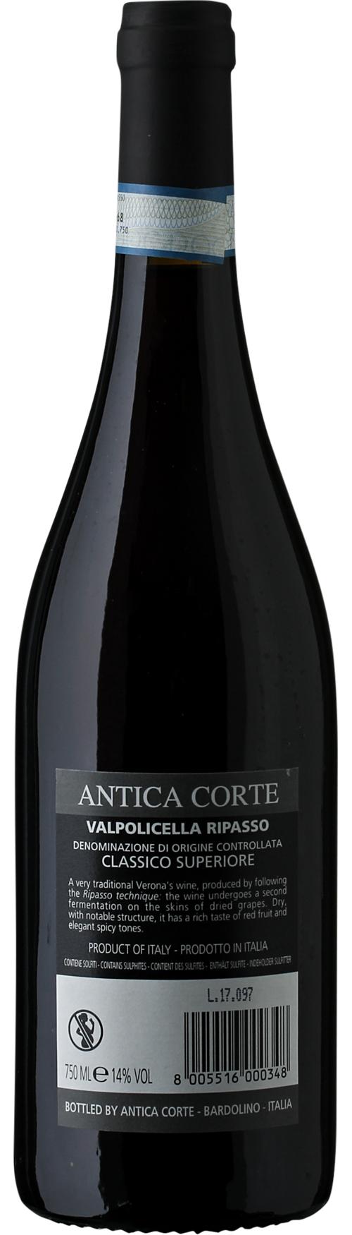 Antica Corte Ripasso Classico Superiore DOC wine bottle