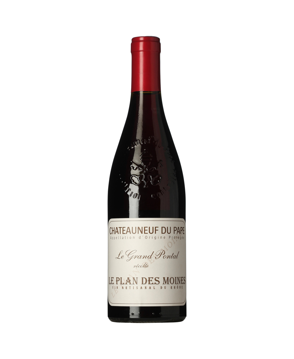 Le Plan Des Moines Châteauneuf-du-Pape A.O.P. Le Grand Pontal wine bottle