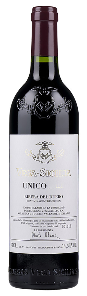 Vega Sicilia Ribera del Duero “Unico” 2013 i 3 stk trækasse wine bottle