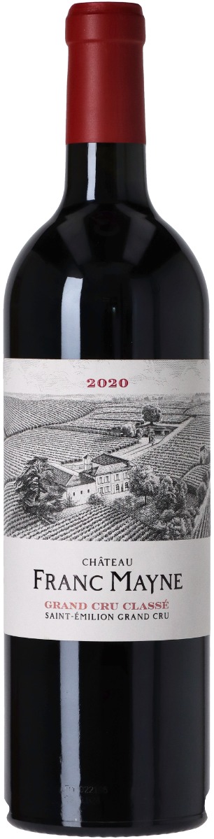 Château Franc Mayne Grand Cru Classé Saint-Émilion 2020 ØKO i trækasse wine bottle