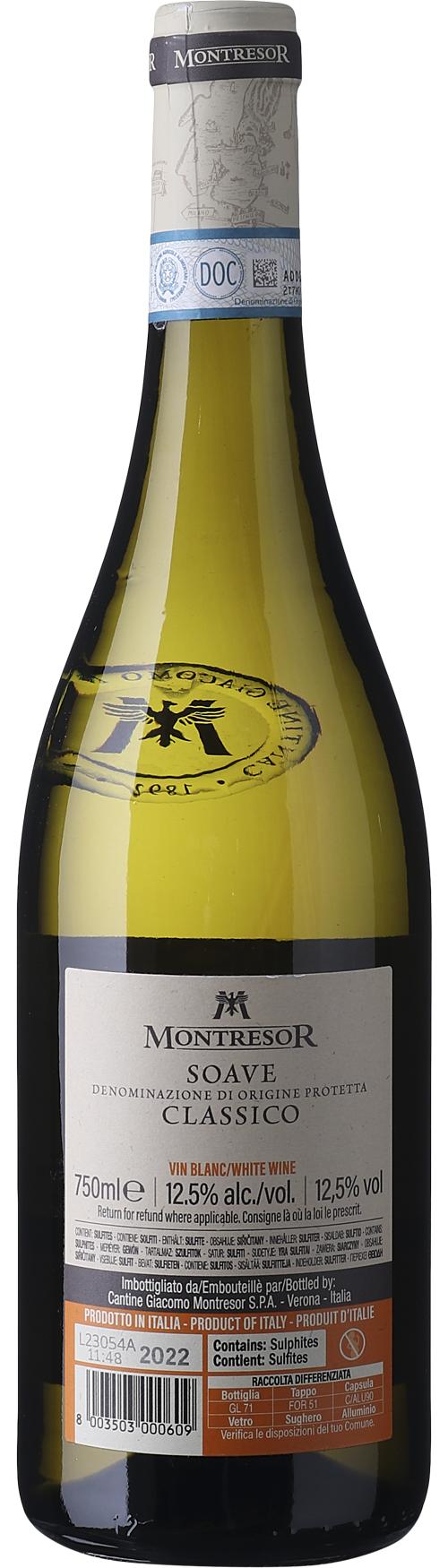 Cantine Montresor Soave DOP Classico Gran Guardia wine bottle