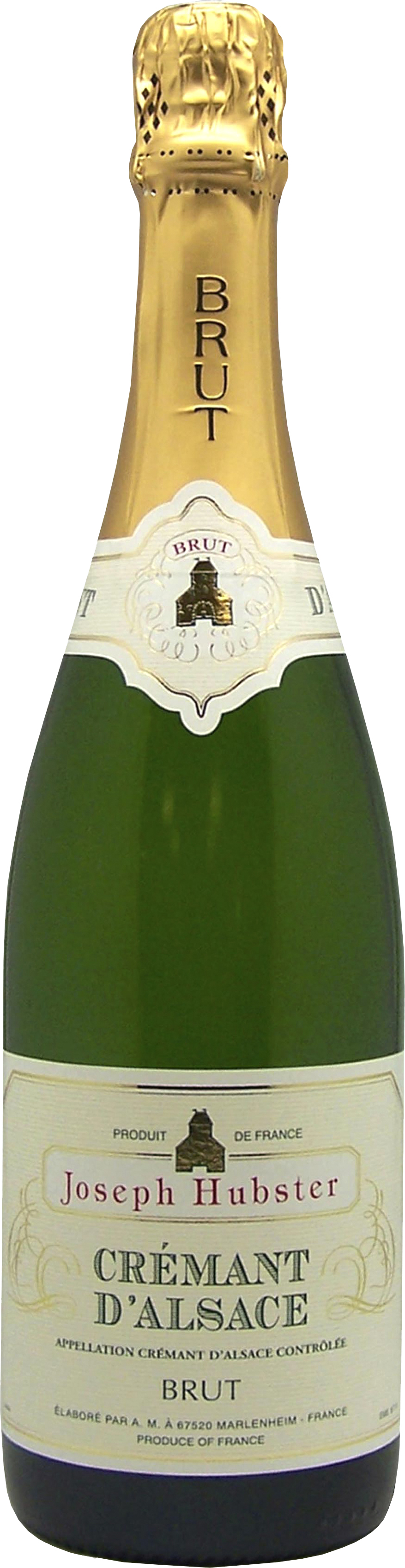 Joseph Hubster Crémant D´Alsace Brut wine bottle