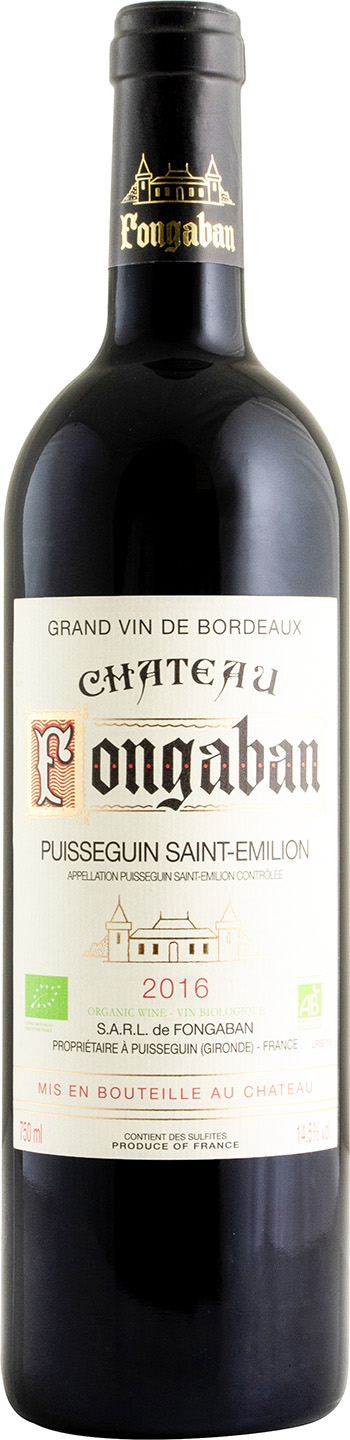 Chateau Fongaban Puisseguin Saint-Émilion 2016 wine bottle