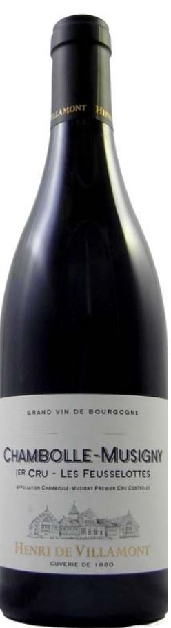 Henri De Villamont Chambolle-Musigny 1er Cru Les Feusselottes 2017 wine bottle