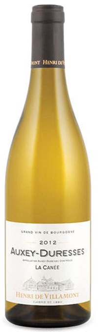 Henri de Villamont Auxey-Duresses La Canée Blanc 2012 wine bottle