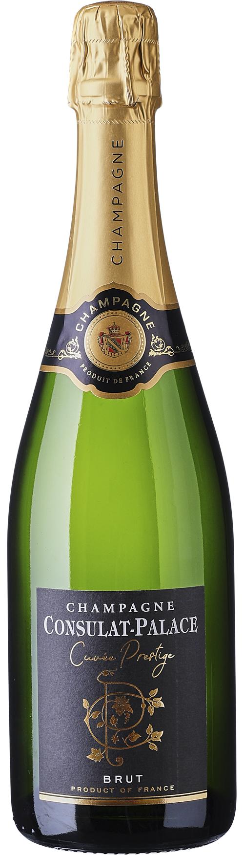 Consulat-Palace Champagne Brut, Cuvée Prestige wine bottle