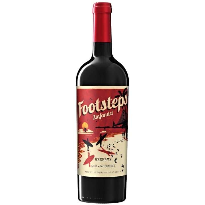 Footsteps Zinfandel Reserve Lodi 2021 wine bottle