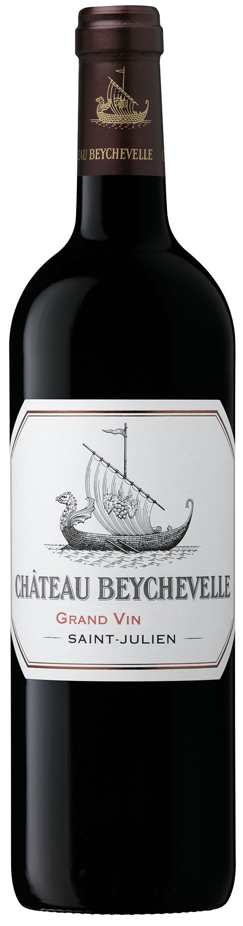 Chateau Beychevelle Saint-Julien 4. Cru Classé 2019 i trækasse wine bottle
