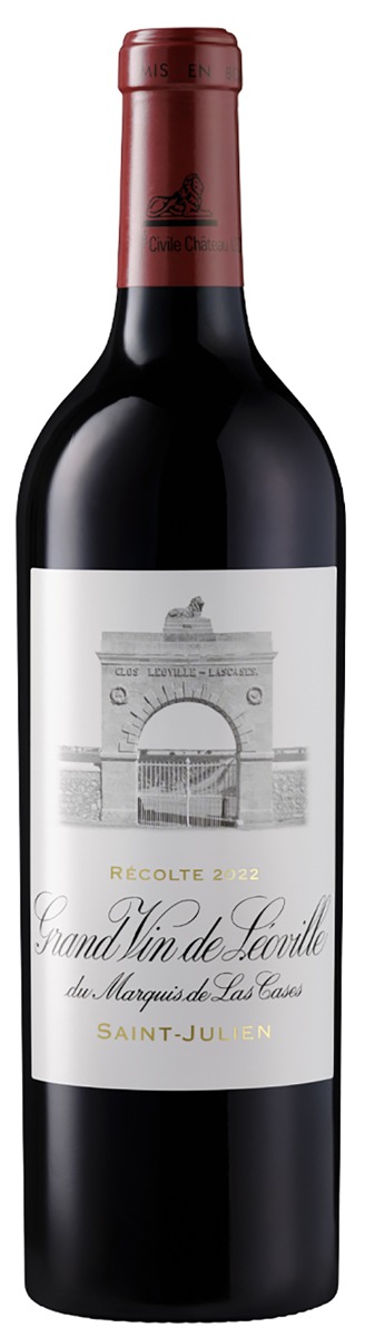 Leoville las Cases 2. Cru Classe Saint-Julien 2022 i trækasse wine bottle