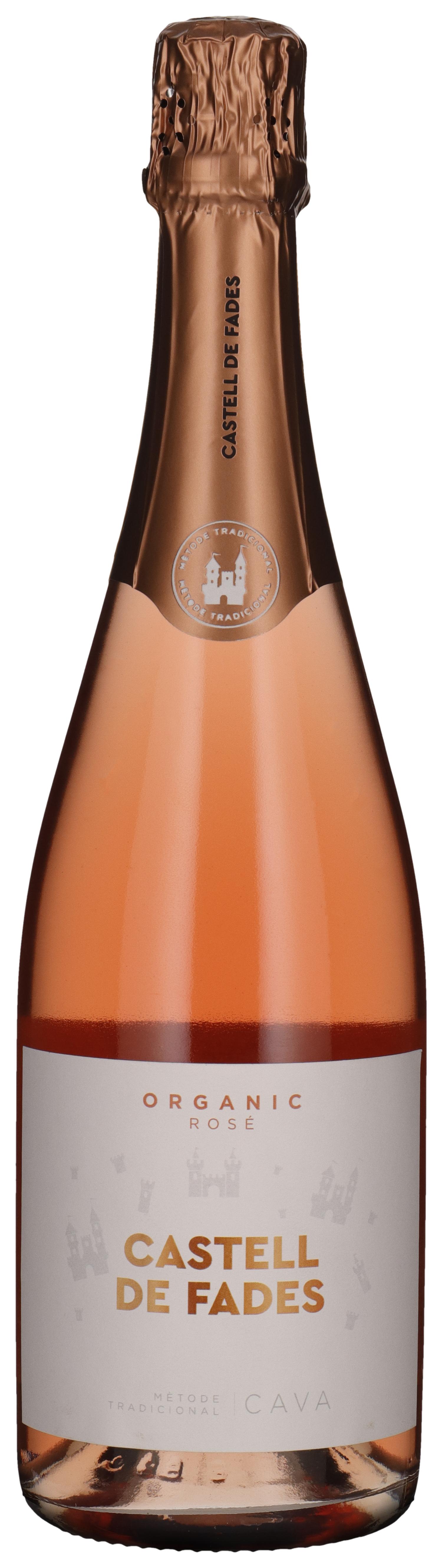 Castell De Fades Organic - Cava Brut Rose wine bottle