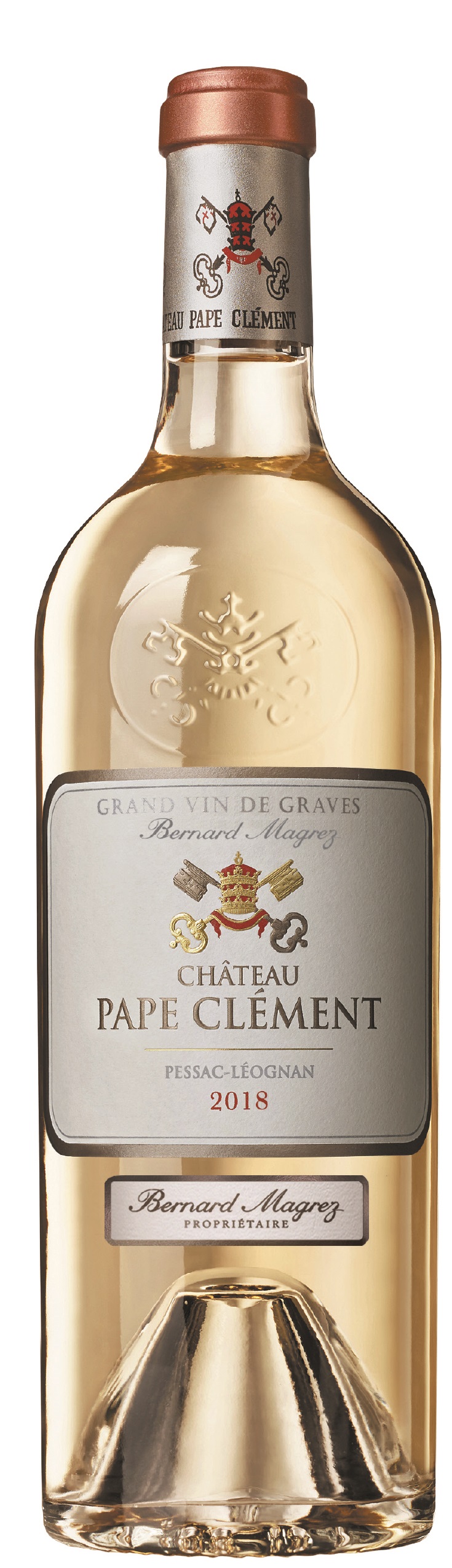 Chateau Pape Clement Blanc Pessac -Leognan 2018 i trækasse wine bottle