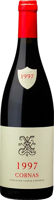 Xavier Cornas 1997 i trækasse wine bottle