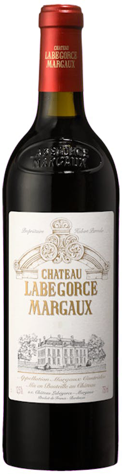 Chateau Labegorce Margaux 2020 i trækasse wine bottle