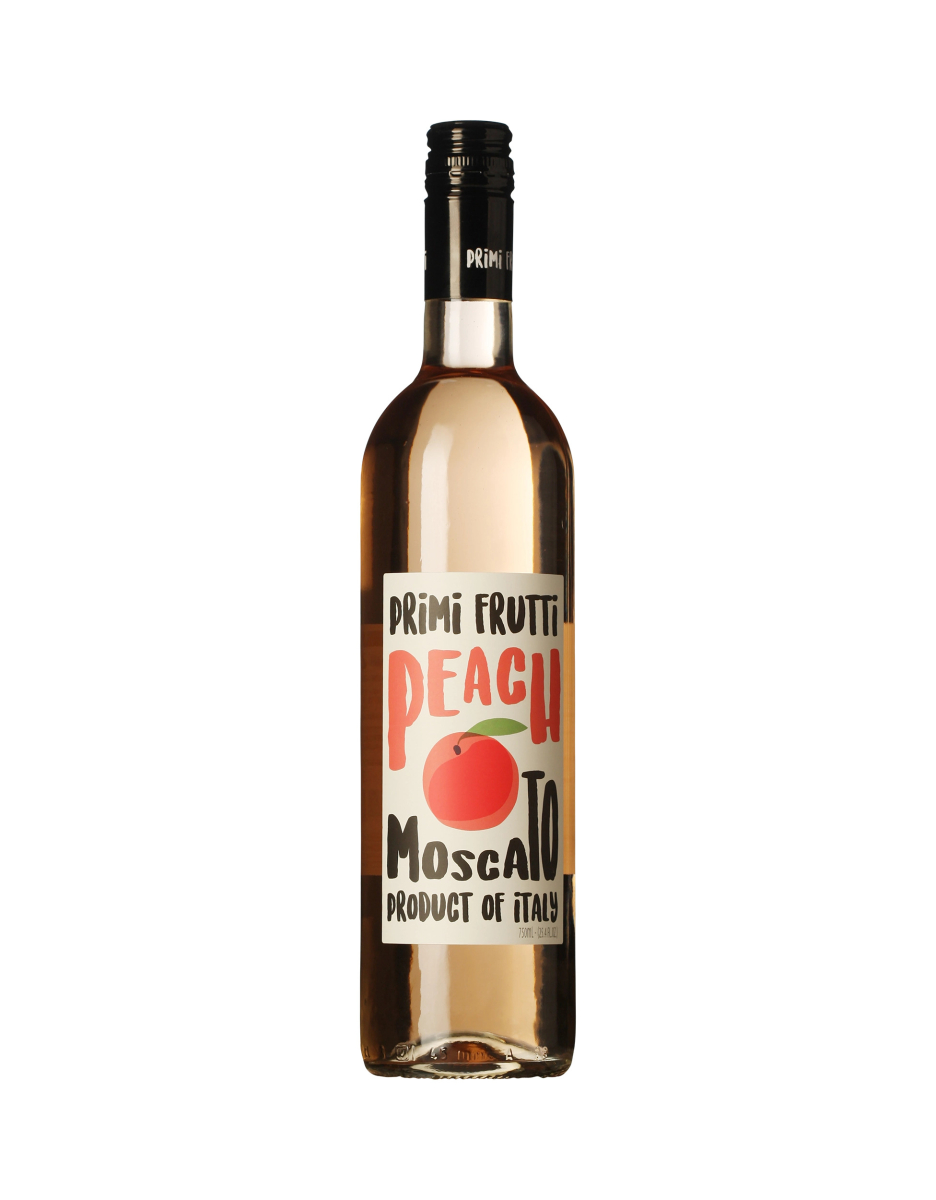 Candoni Family Primi Frutti Peach Moscato wine bottle