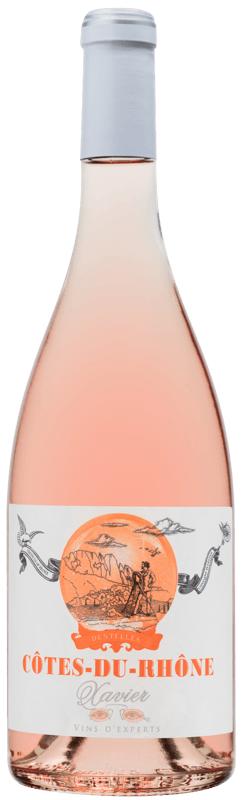 Xavier Cotes du Rhone Rosé 2022 wine bottle