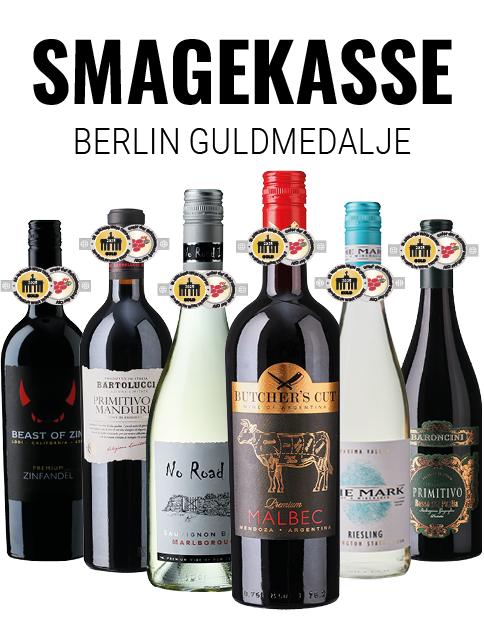 Berlin Guldmedalje smagekasse wine bottle