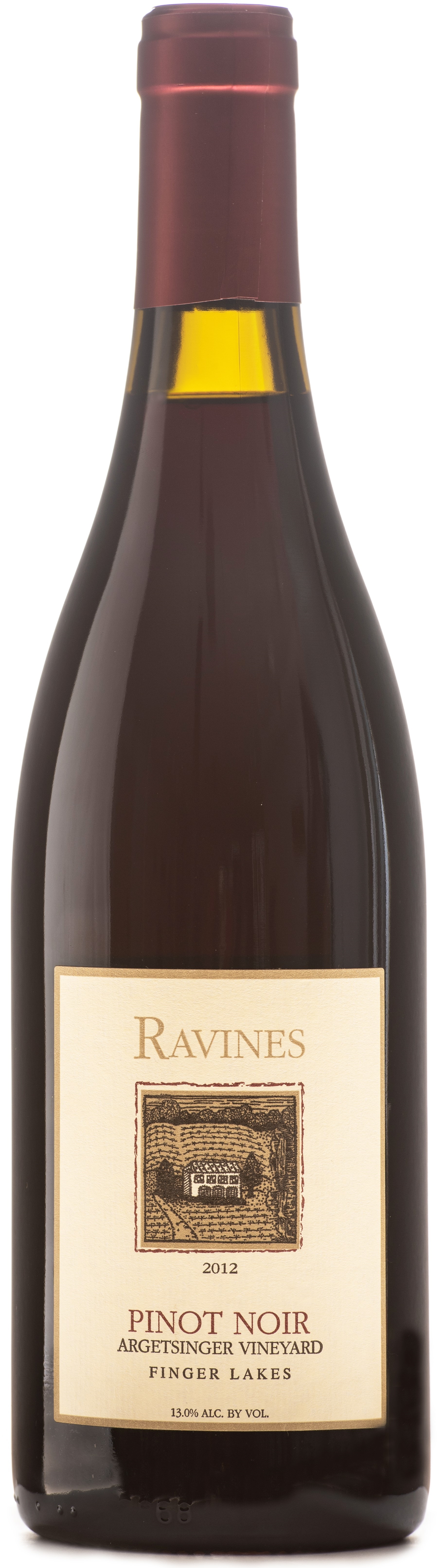 Ravines Pinot Noir Argetsinger Vineyard Finger Lakes 2016 wine bottle