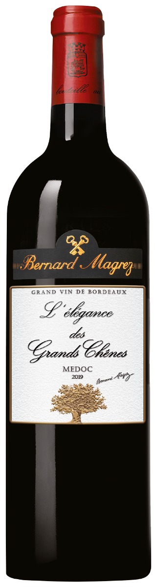 Bernard Magrez L'Elegance des Grands Chenes Médoc 2019 wine bottle