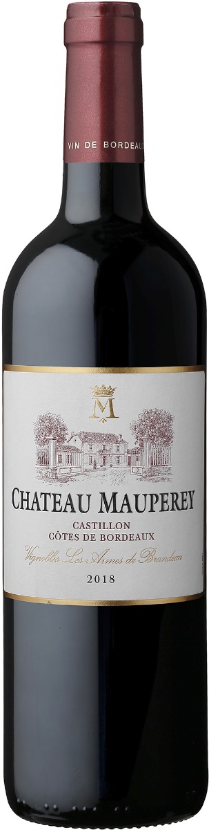 Chateau Mauperey Castillon-Côtes de Bordeaux 2018 wine bottle