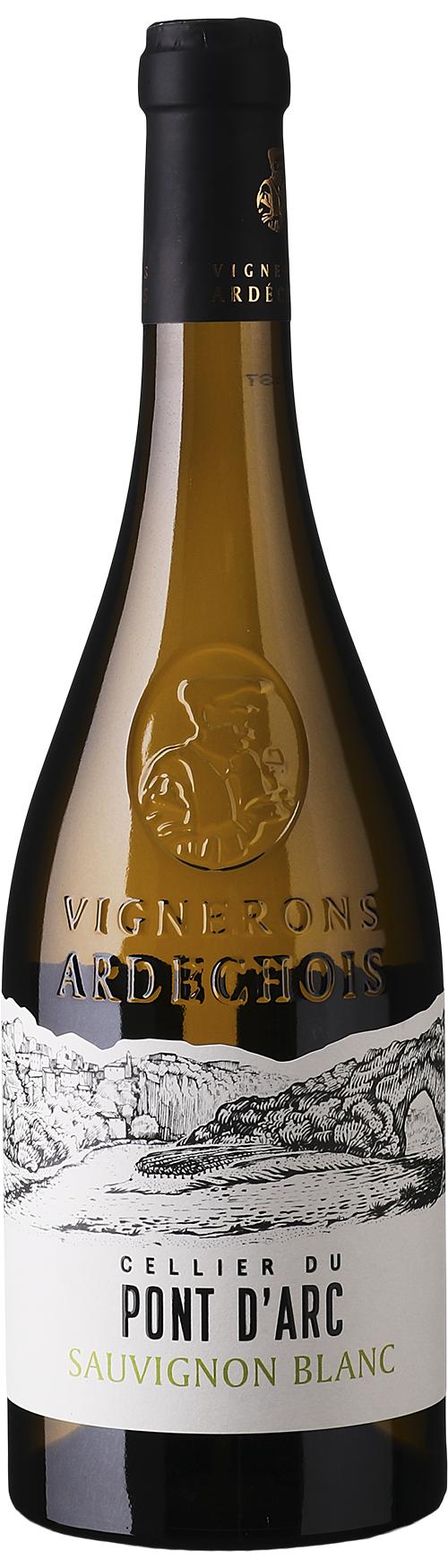 Cellier du Pont D'Arc Sauvignon Blanc IGP Ardeche wine bottle