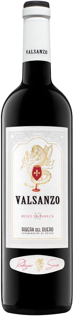 Valsanzo Ribera del Duero Crianza 12 Meses en Baricca 2020 wine bottle