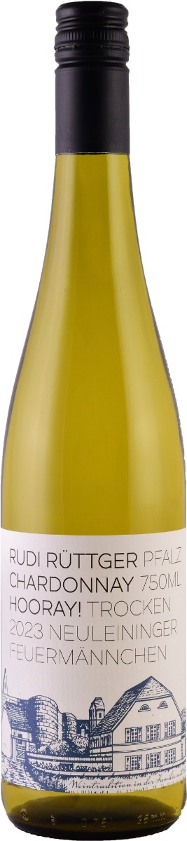 Rudi Rüttger Chardonnay Neuleininger Feuermännchen trocken Pfalz 2023 wine bottle