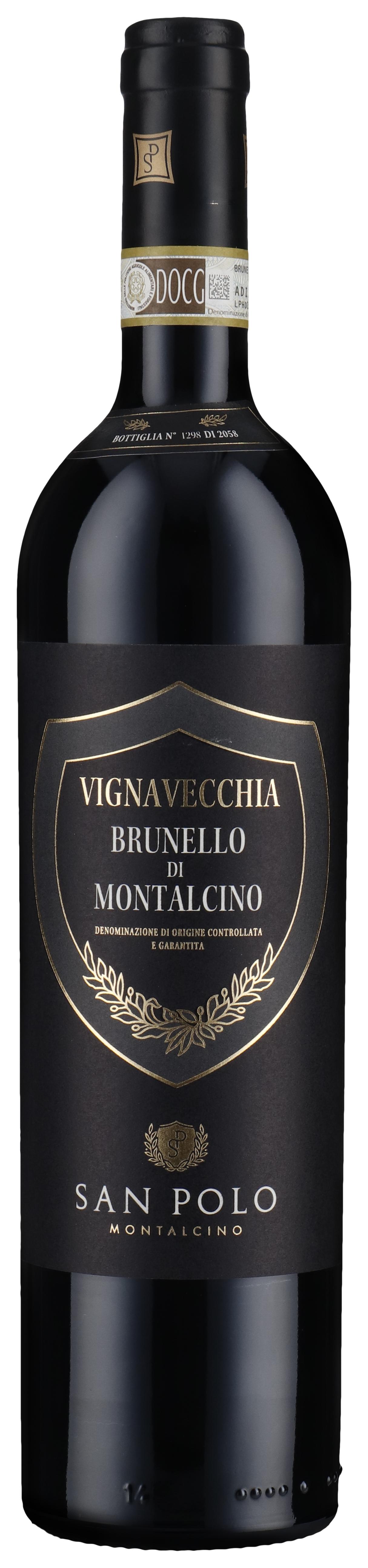 Brunello di Montalcino Vignavecchia 2020 wine bottle